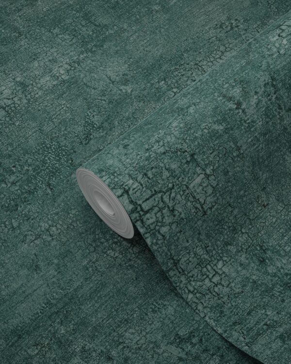 Origin Wallcoverings tapeet looduslik kivi craquelé efektiga - smaragdroheline