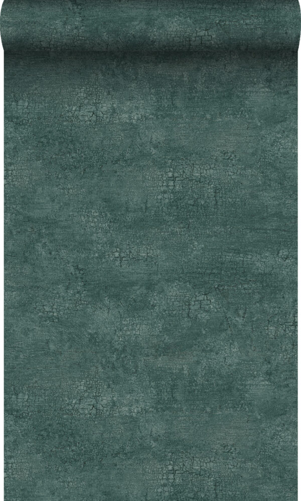 Origin Wallcoverings tapeet looduslik kivi craquelé efektiga - smaragdroheline