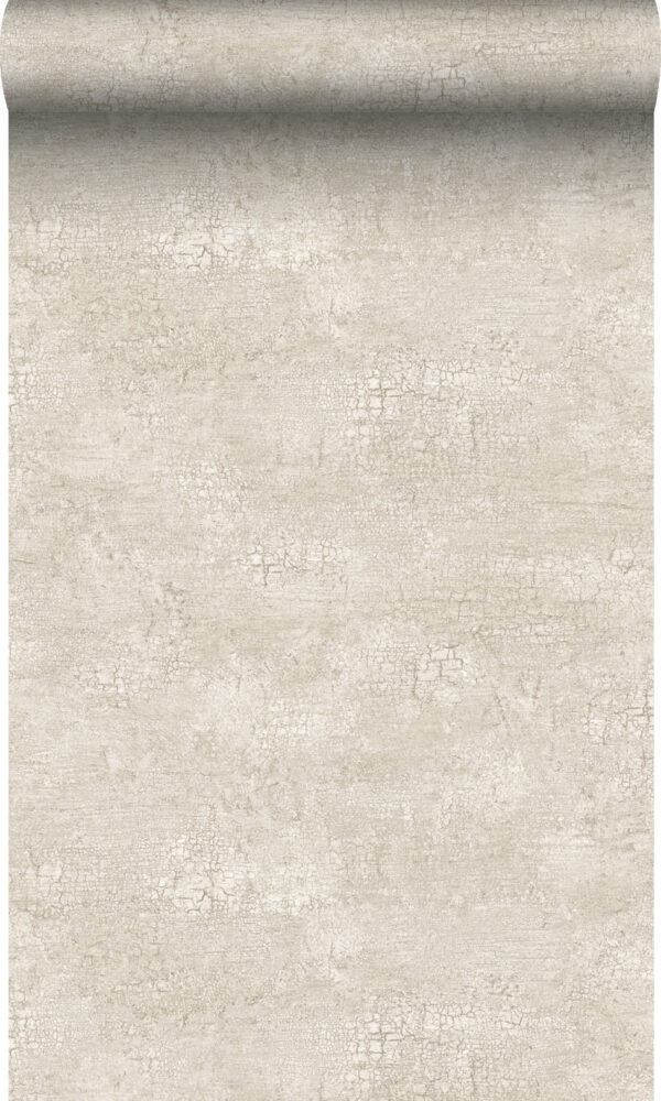 Origin Wallcoverings tapeet looduslik kivi craquelé efekt - beež