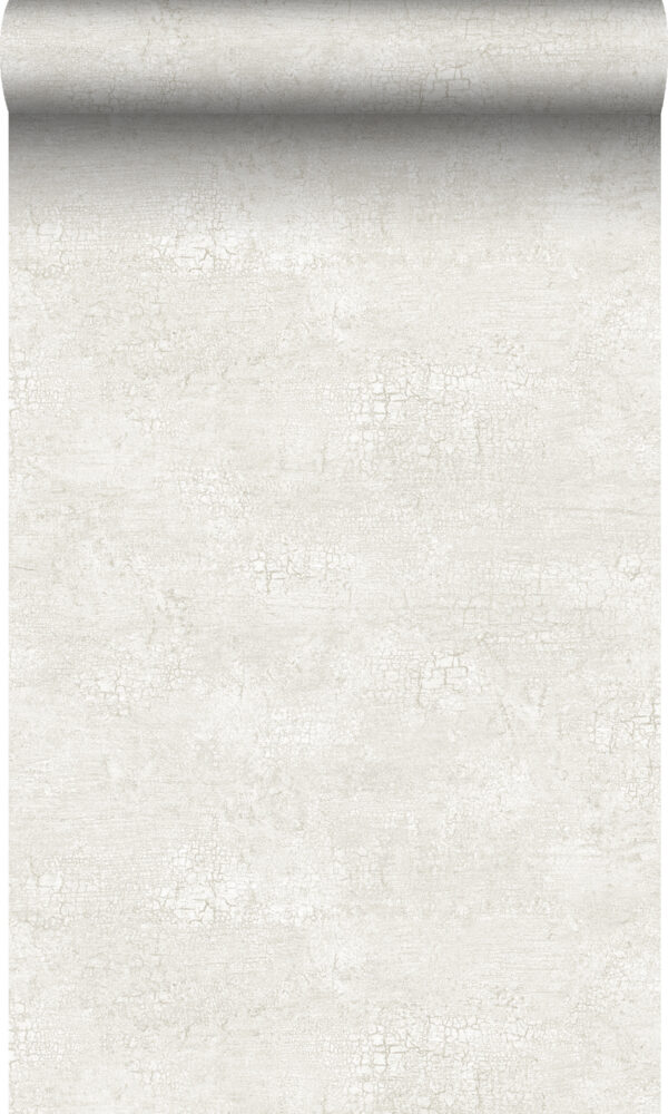 Origin Wallcoverings tapeet looduslik kivi craquelé efekt - valge