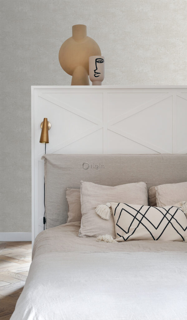 Origin Wallcoverings tapeet looduslik kivi craquelé efekt - valge