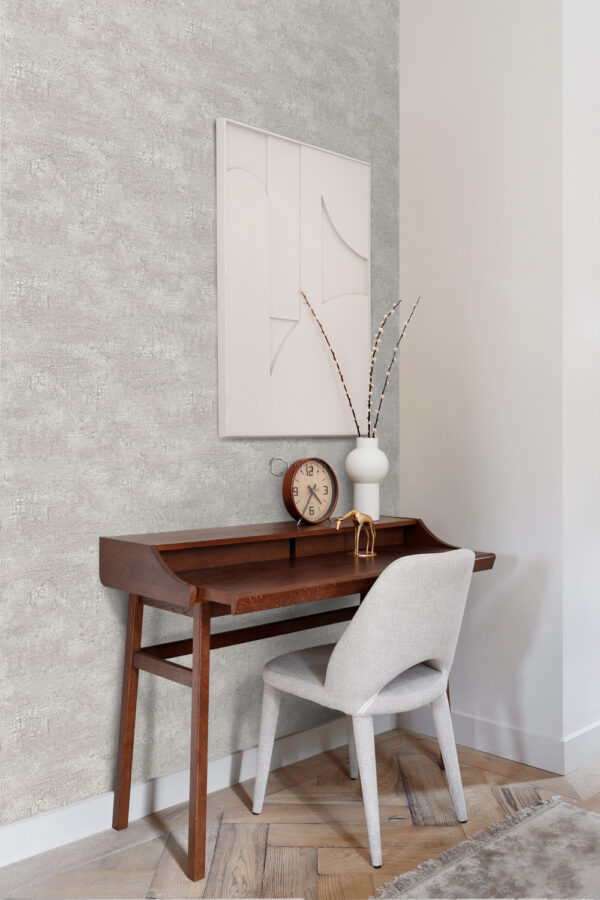 Origin Wallcoverings tapeet looduslik kivi craquelé efekt - helehall