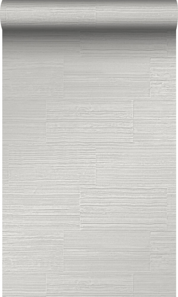 Origin Wallcoverings tapeet karedad retro looduslikud kiviplokid pooltellises - helehall