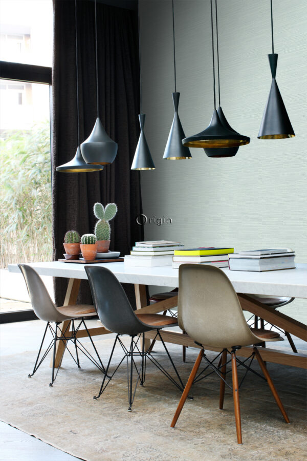 Origin Wallcoverings tapeet krobeline retro looduslik kiviplokk pooltellises sidumises - mündiroheline