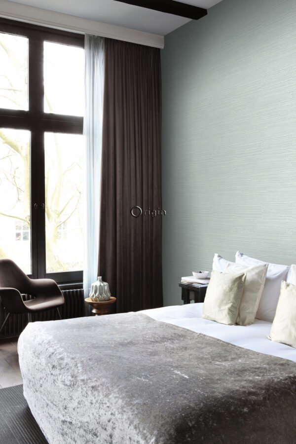 Origin Wallcoverings tapeet krobeline retro looduslik kiviplokk pooltellises sidumises - mündiroheline
