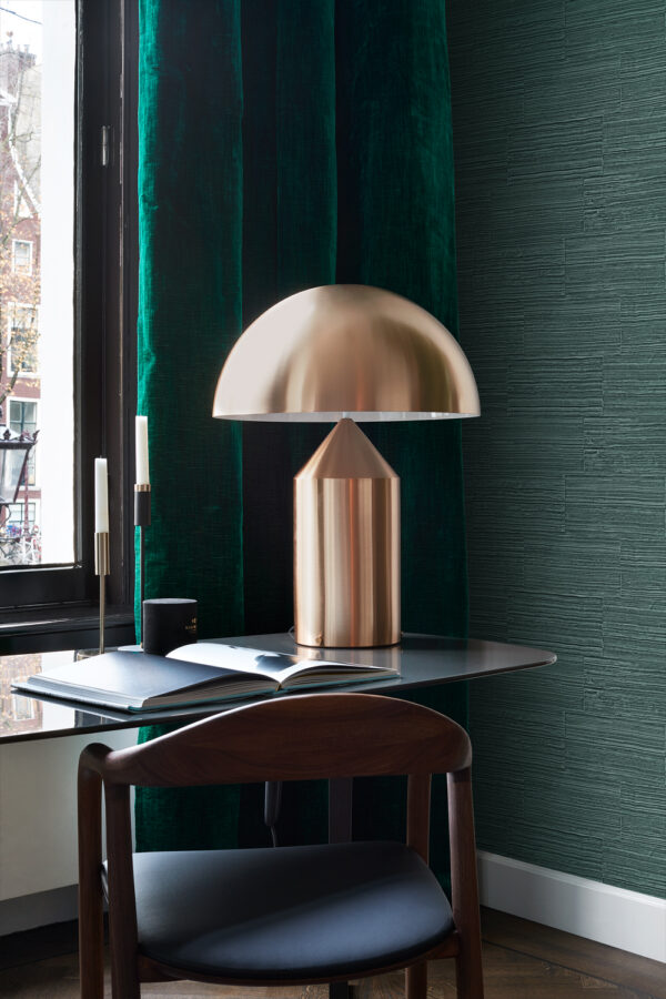 Origin Wallcoverings kare retro looduslik kiviplokk tapeet - smaragdroheline