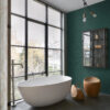 Origin Wallcoverings kare retro looduslik kiviplokk tapeet - smaragdroheline