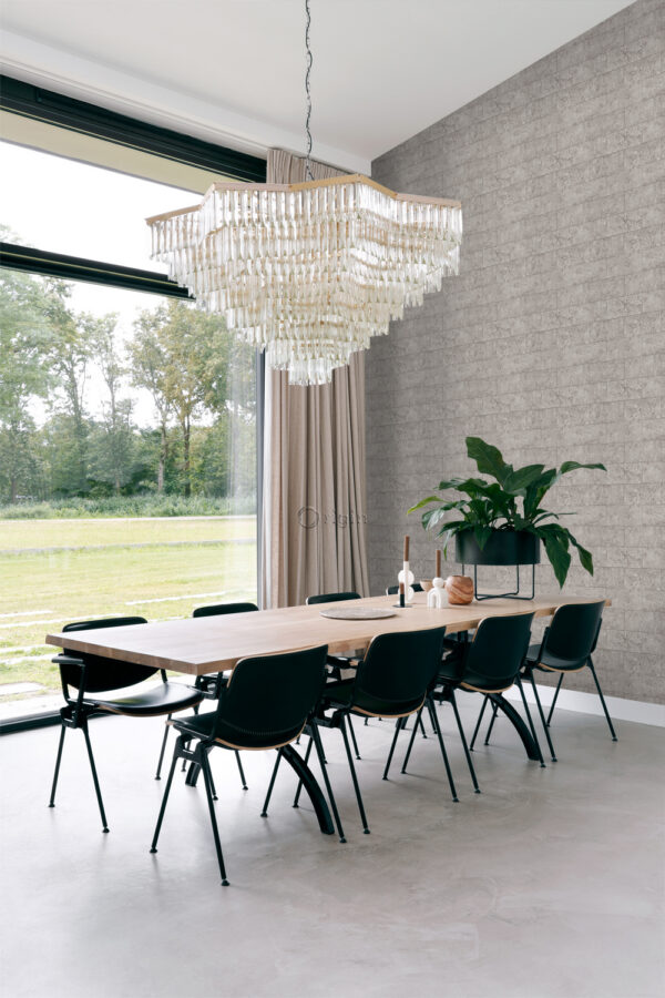 Origin Wallcoverings tapeet lubjakiviplokid pooltellises sidumises - helehall