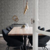 Origin Wallcoverings tapeet vana raua trükk tähed - tumehall