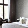 Origin Wallcoverings tapeet vana raua trükk tähed - tumehall