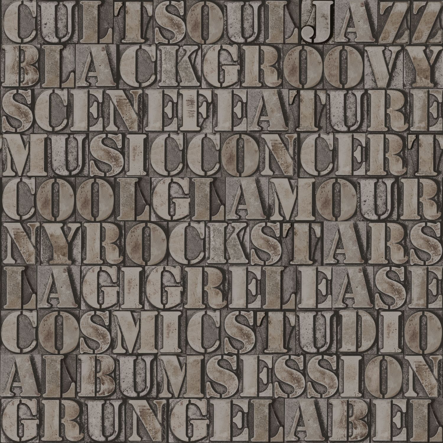 Origin Wallcoverings tapeet vana raua tähed - roostepruun