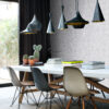 Origin Wallcoverings tapeet vana raua trükitähed - helehall