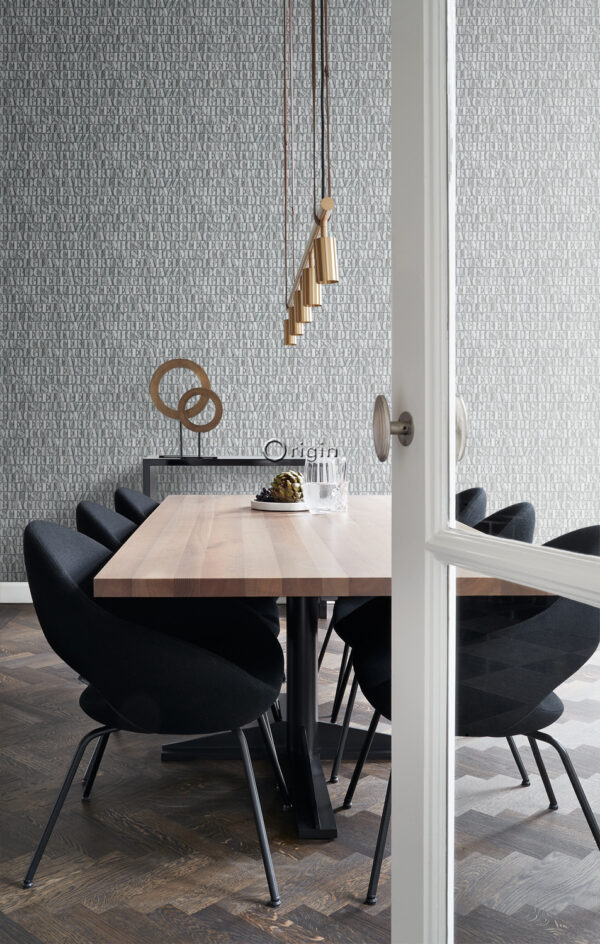 Origin Wallcoverings tapeet vana raua trükk tähed - laguunroheline