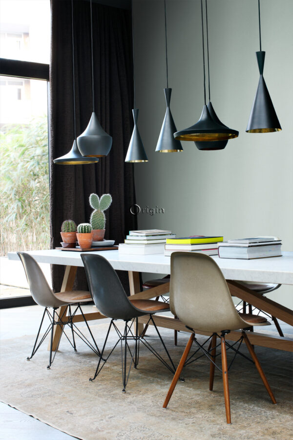 Origin Wallcoverings tapeet hammerblow metallik laguunroheline