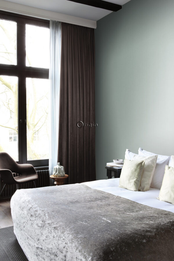 Origin Wallcoverings tapeet hammerblow metallik laguunroheline