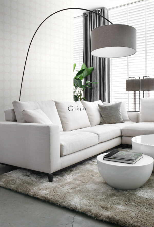 Origin Wallcoverings tapeet suured kulunud sfäärid - kreemvalge