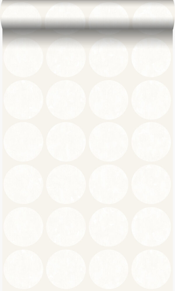 Origin Wallcoverings tapeet suured kulunud sfäärid - kreemvalge