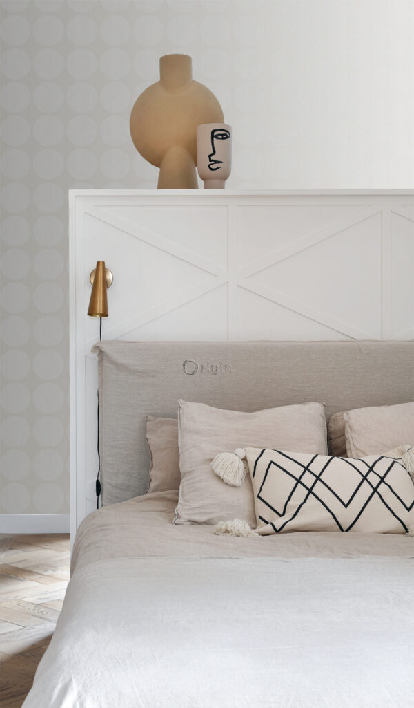 Origin Wallcoverings tapeet suured kulunud sfäärid - kreemvalge