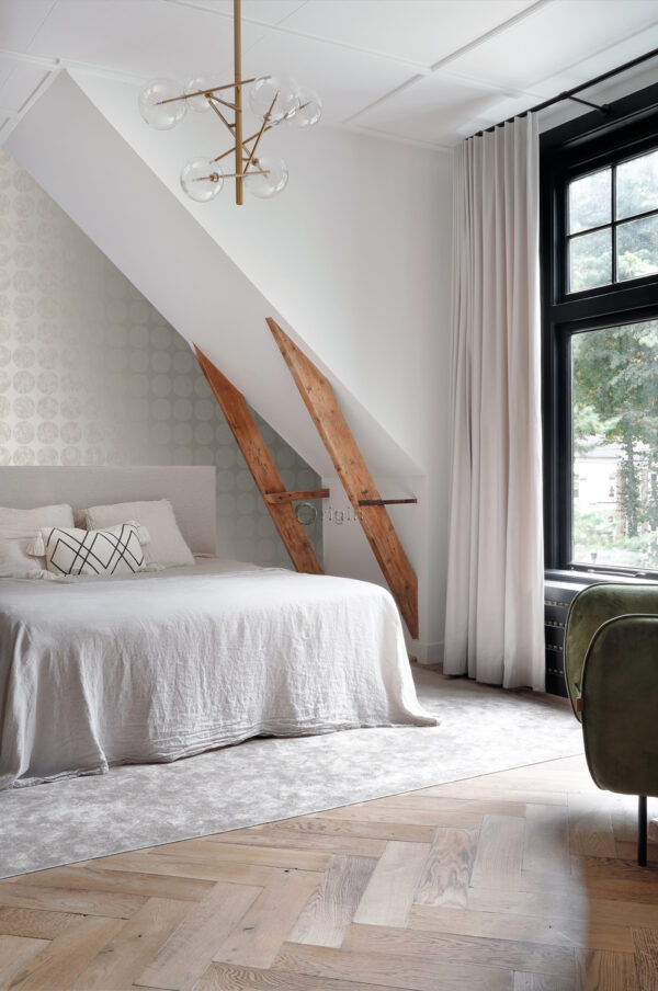 Origin Wallcoverings tapeet suured kulunud sfäärid - soe hõbe