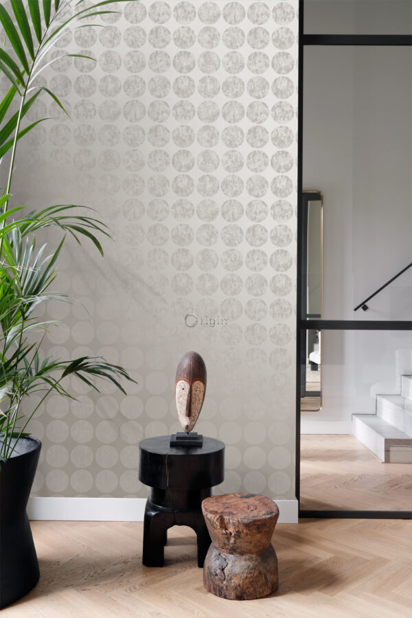 Origin Wallcoverings tapeet suured kulunud sfäärid - taupe