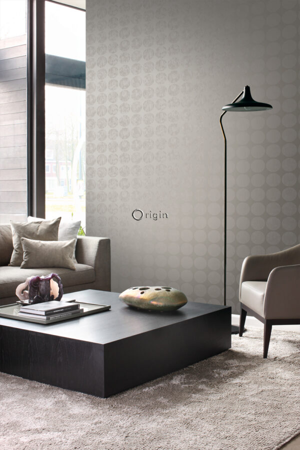 Origin Wallcoverings tapeet suured kulunud sfäärid - taupe