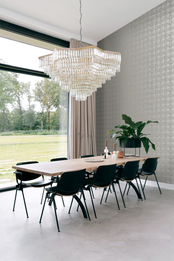 Origin Wallcoverings tapeet suured kulunud sfäärid - tumehall