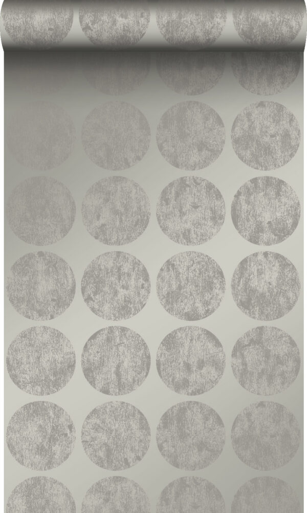 Origin Wallcoverings tapeet suured kulunud sfäärid - tumehall
