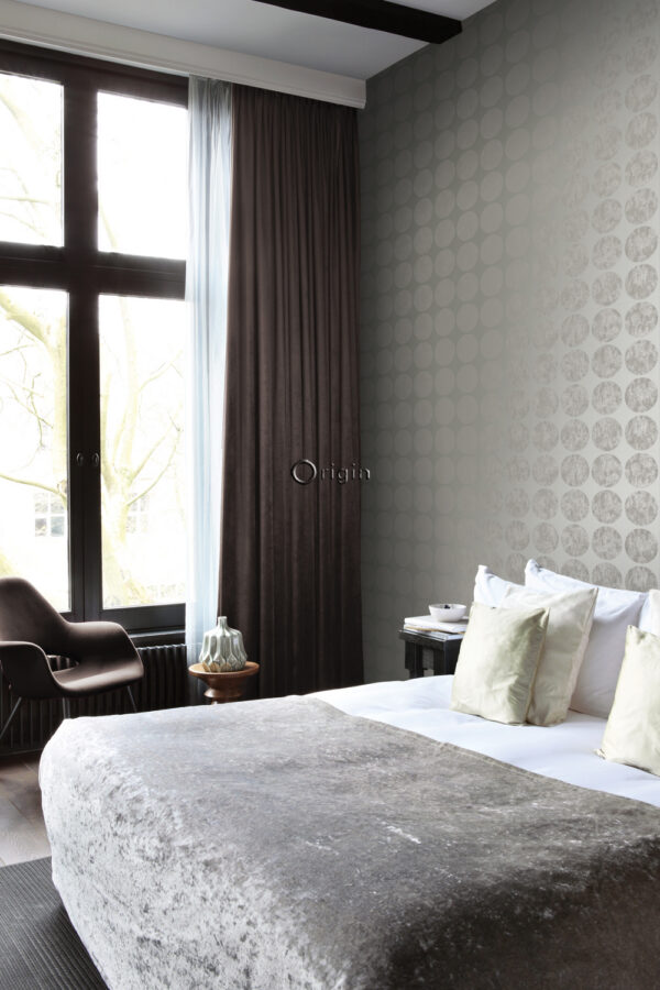 Origin Wallcoverings tapeet suured kulunud sfäärid - tumehall