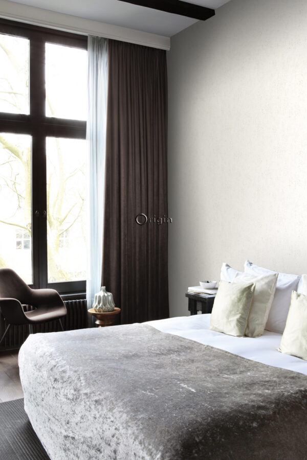 Origin Wallcoverings tapeet metalliefekt kreemvalge