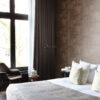 Origin Wallcoverings tööstuslik metall laineline tapeet - roostekarva pruun