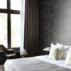 Origin Wallcoverings tapeet tööstuslik metall laineline 3D must