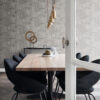 Origin Wallcoverings tapeet tööstuslik metall laineline 3D tumehall