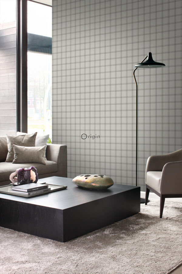 Origin Wallcoverings tapeet rombimotiiv - beež