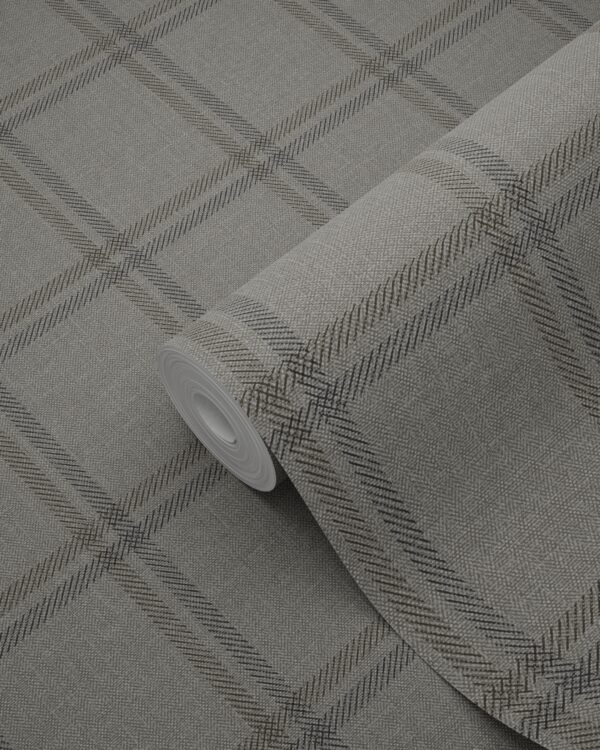 Origin Wallcoverings tapeet rombimotiiv - helepruun