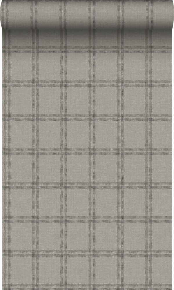 Origin Wallcoverings tapeet rombimotiiv - helepruun