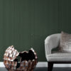 Origin Wallcoverings tapeet kootud kangamuster - tume roheline