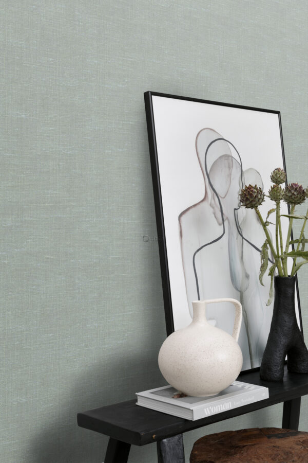 Origin Wallcoverings lina tekstuur tapeet - seladonroheline