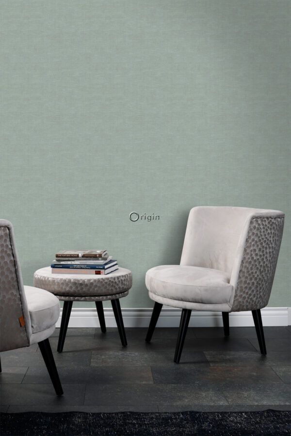 Origin Wallcoverings lina tekstuur tapeet - seladonroheline