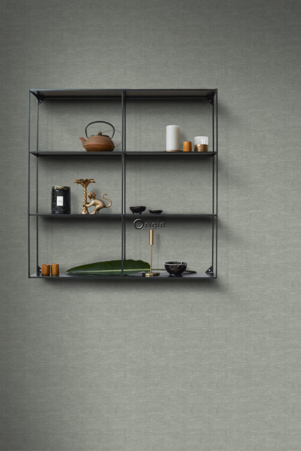 Origin Wallcoverings lina tekstuur tapeet - hallikasroheline