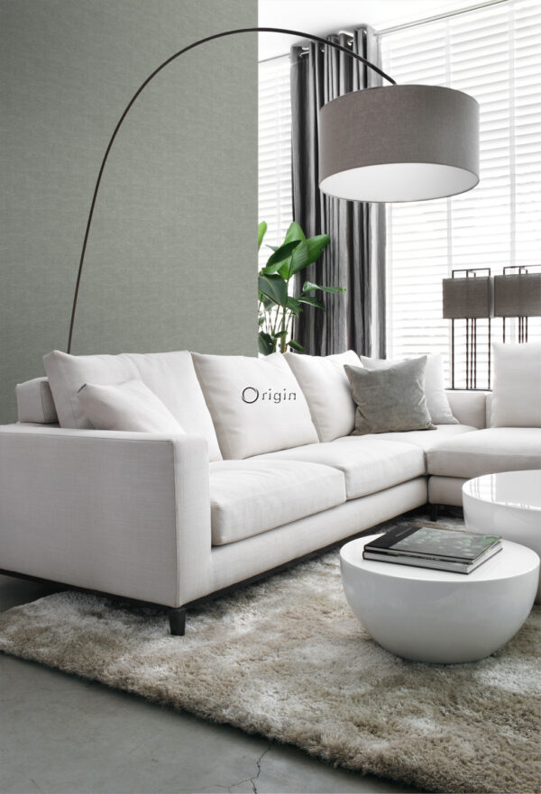 Origin Wallcoverings lina tekstuur tapeet - hallikasroheline
