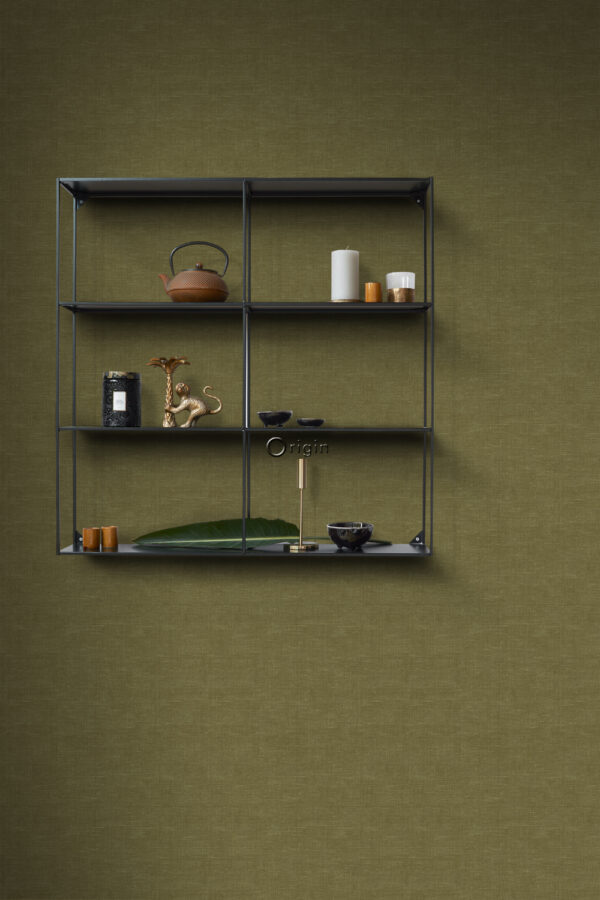 Origin Wallcoverings tapeet linane tekstuur - sinepikollane
