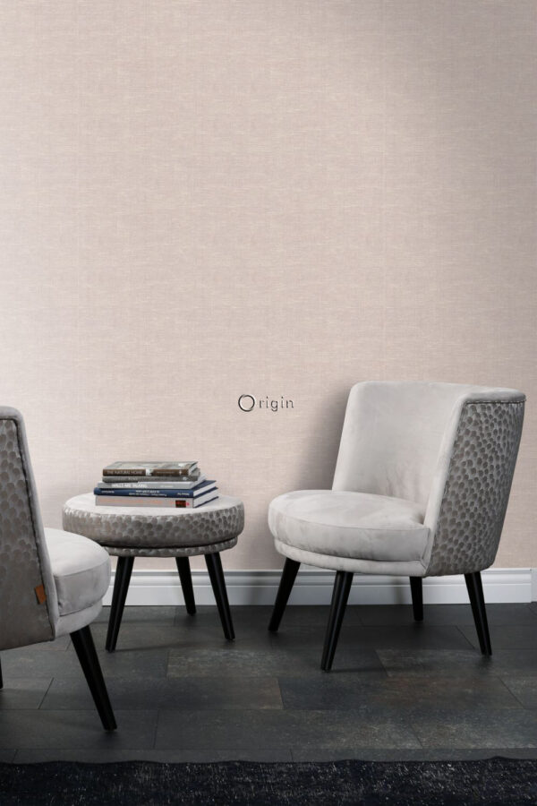 Origin Wallcoverings lina tapeet tekstuur - pehme roosa
