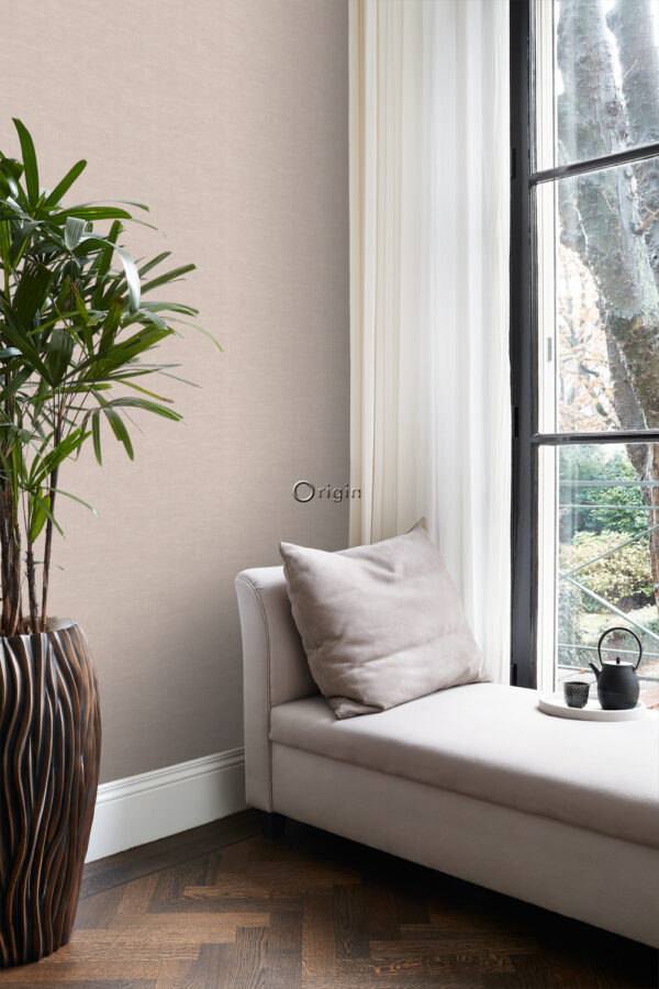 Origin Wallcoverings lina tapeet tekstuur - pehme roosa