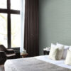 Origin Wallcoverings tapeet kootud kangamuster - seladonroheline
