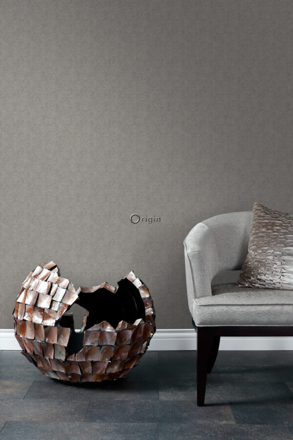 Origin Wallcoverings twill kude tapeet - taupe