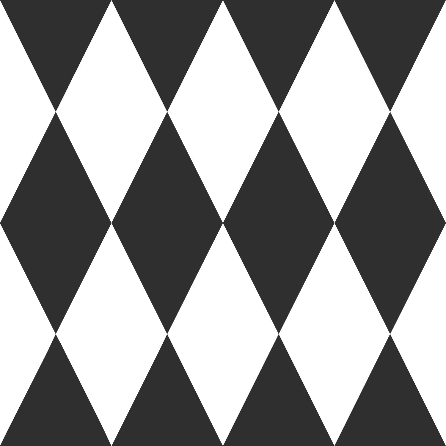 Origin Wallcoverings tapeet rombimotiiv - must ja valge