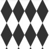 Origin Wallcoverings tapeet rombimotiiv - must ja valge