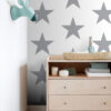 Origin Wallcoverings tapeet tähed - valge ja hall