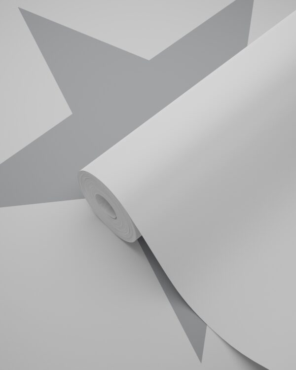 Origin Wallcoverings tapeet tähed - valge ja hall