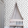 Origin Wallcoverings tapeet täpid - must ja valge